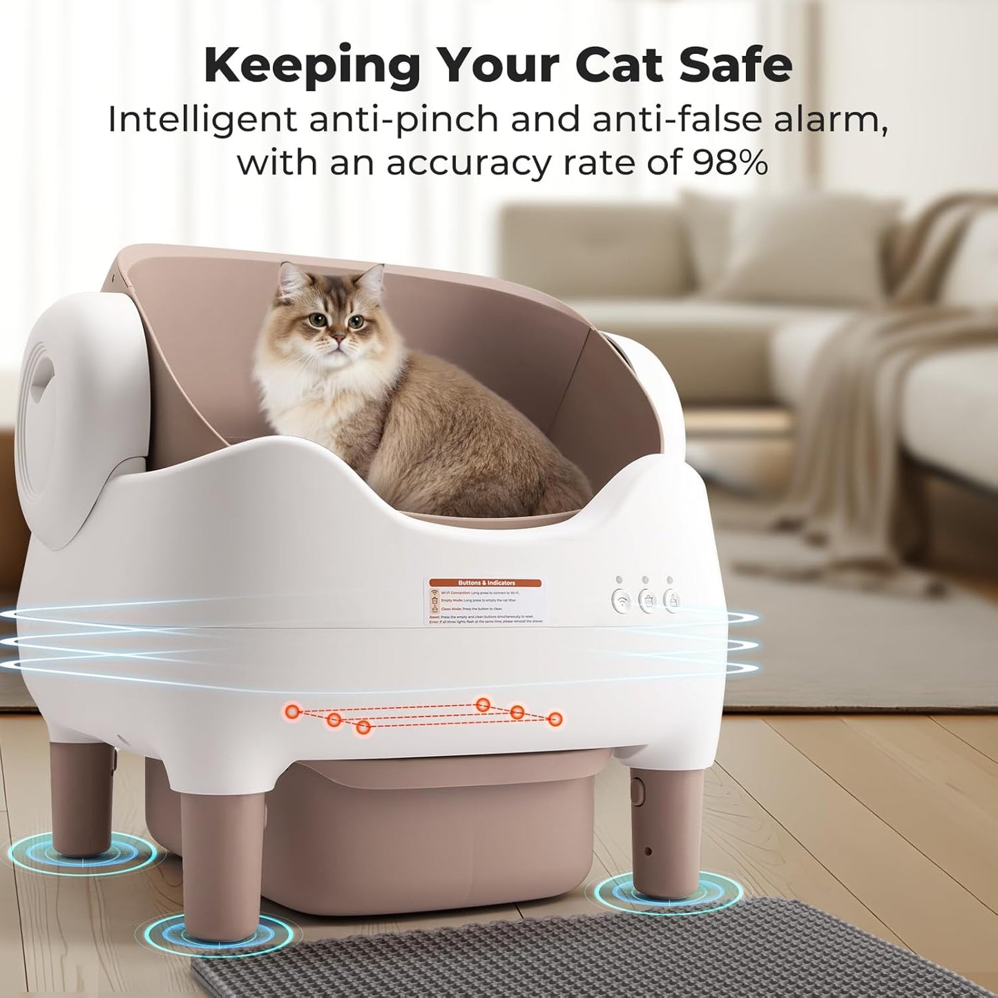 Self Cleaning Litter Box, Automatic Cat Litter Box