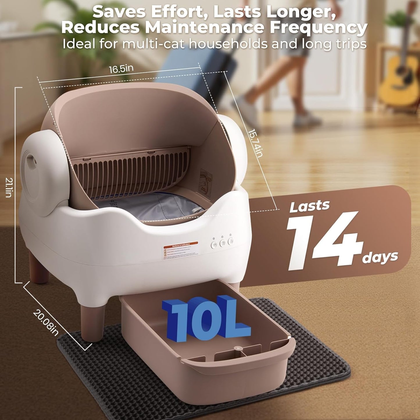 Self Cleaning Litter Box, Automatic Cat Litter Box