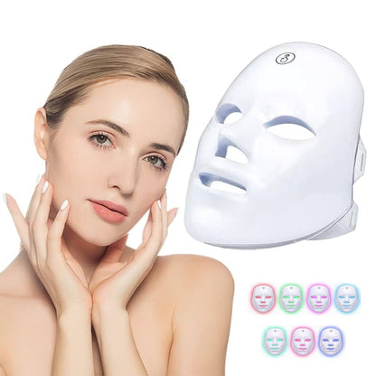 GlowForma LED Skin Mask – Wireless, Rechargeable, 7 Light Modes (FDA Approved)