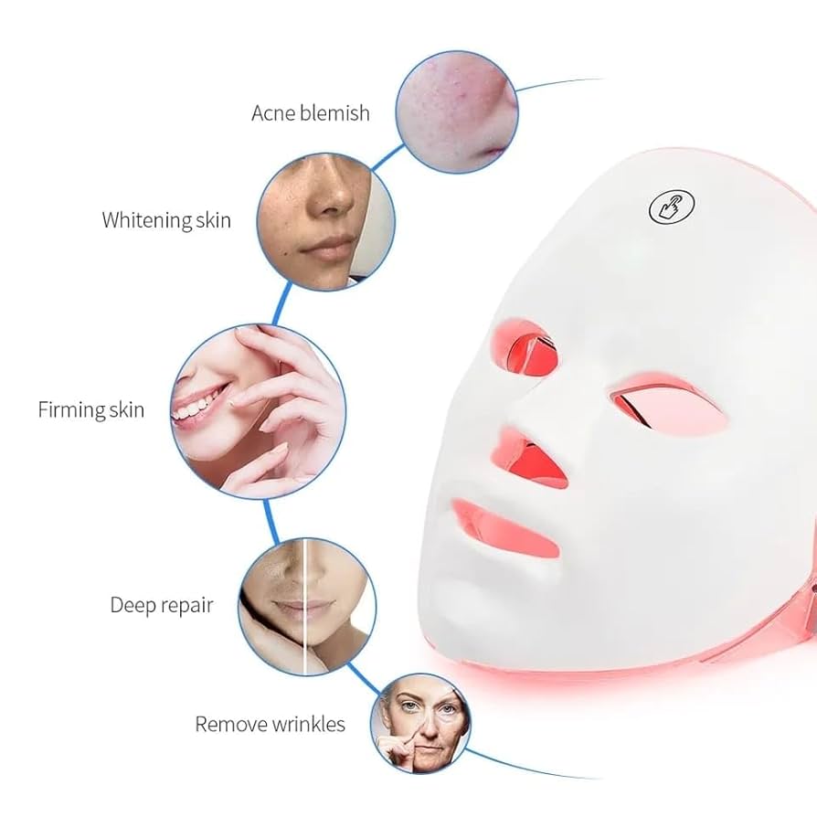 GlowForma LED Skin Mask – Wireless, Rechargeable, 7 Light Modes (FDA Approved)