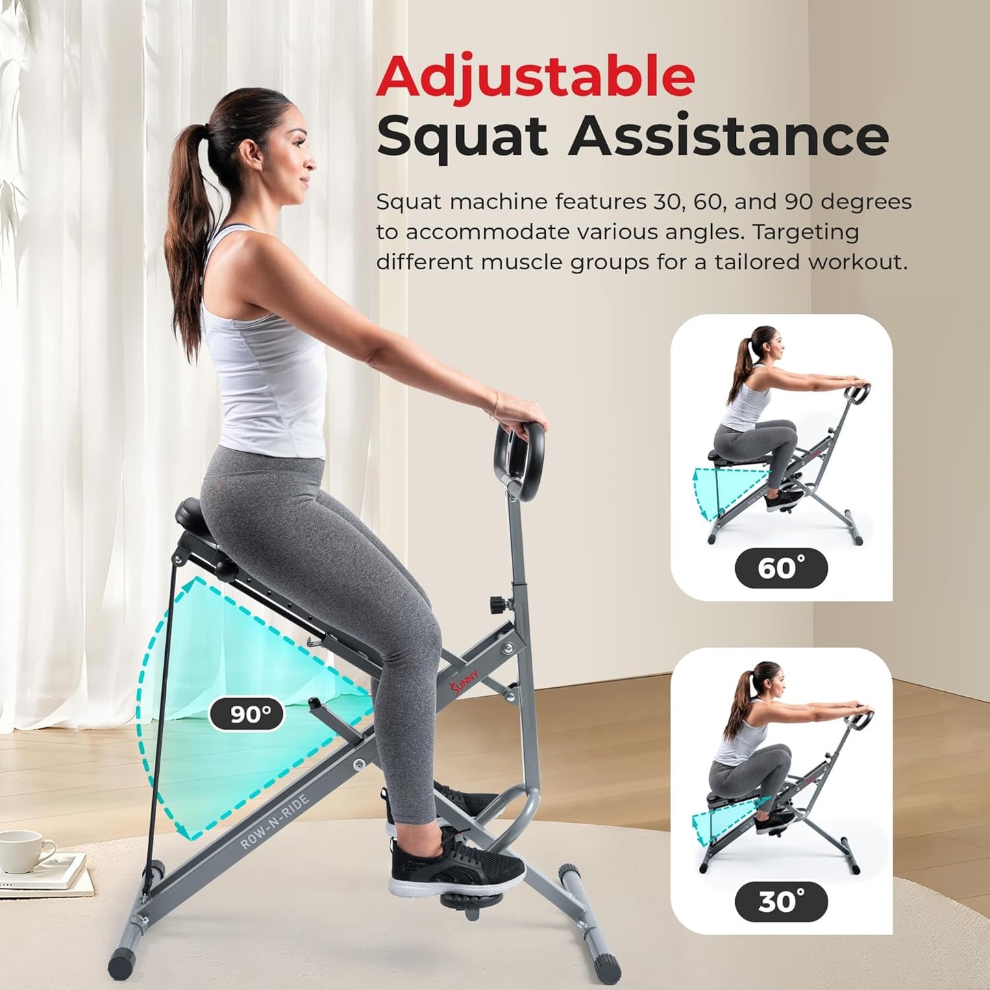 SquatXpert Multi-Functional  Full Body Foldable Squat Exercise Machine